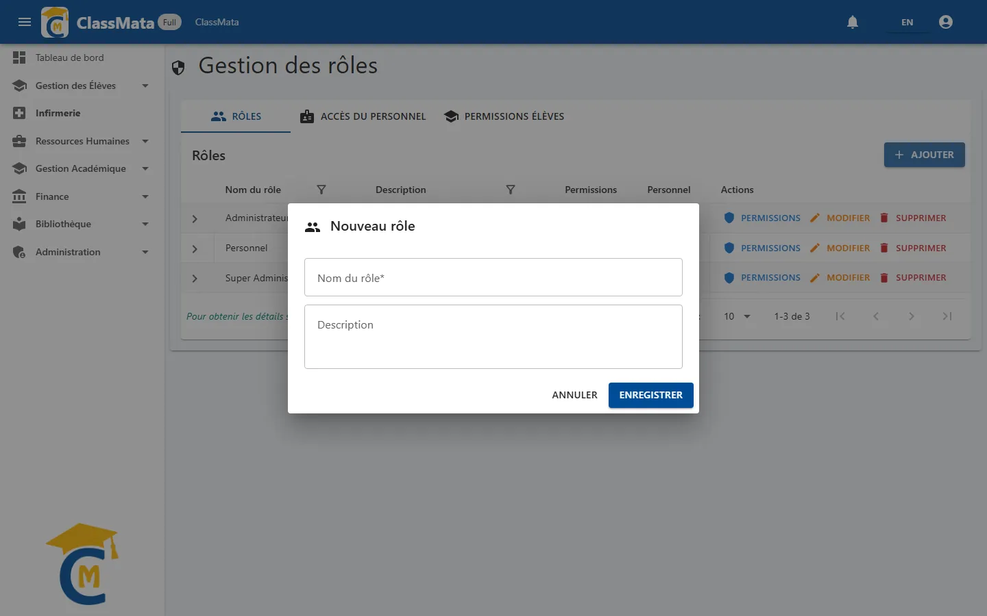 Nouveau rôle